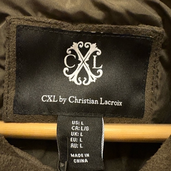 CXL by Christian Lacroix Men’s Faux Suede Brown Snap-Front Jacket Size Large NWT - Picture 3 of 14
